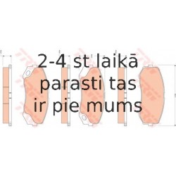 Bremžu uzliku kompl., Disku bremzes TRW GDB3492