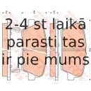 Bremžu uzliku kompl., Disku bremzes TRW GDB3499