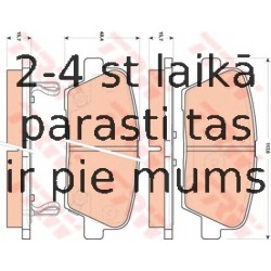 Bremžu uzliku kompl., Disku bremzes TRW GDB3499