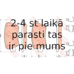 Bremžu uzliku kompl., Disku bremzes TRW GDB4175