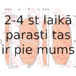Bremžu uzliku kompl., Disku bremzes TRW GDB4179