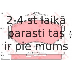 Bremžu uzliku kompl., Disku bremzes TRW GDB430