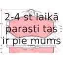 Bremžu uzliku kompl., Disku bremzes TRW GDB826