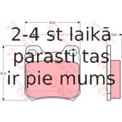 Bremžu uzliku kompl., Disku bremzes TRW GDB915