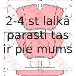 Bremžu uzliku kompl., Disku bremzes TRW GDB916