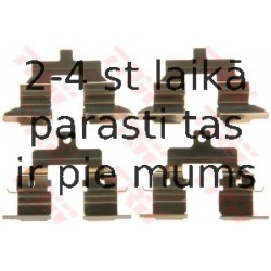 Комплектующие, колодки дискового тормоза TRW PFK579