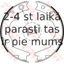 Bremžu loku kompl., Stāvbremze TRW GS8479