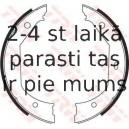 Bremžu loku kompl., Stāvbremze TRW GS8656