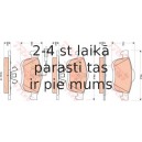 Bremžu uzliku kompl., Disku bremzes TRW GDB1864