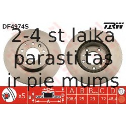 Bremžu diski TRW DF4974S