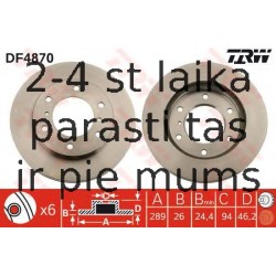 Bremžu diski TRW DF4870