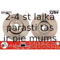 Bremžu diski TRW DF4871
