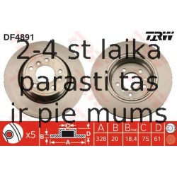 Bremžu diski TRW DF4891