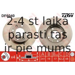 Bremžu diski TRW DF6040
