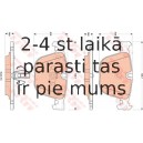 Bremžu uzliku kompl., Disku bremzes TRW GDB1857