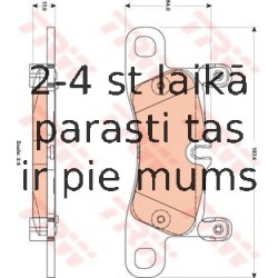 Bremžu uzliku kompl., Disku bremzes TRW GDB1876