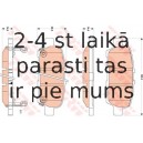 Bremžu uzliku kompl., Disku bremzes TRW GDB3508