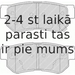 Bremžu uzliku kompl., Disku bremzes FERODO FDB1606