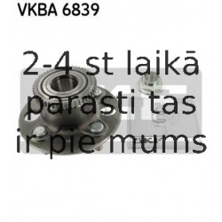 SKF VKBA 6839 (5), Комплект подшипника ступицы колеса