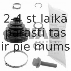 Putekļusargu komplekts, Piedziņas vārpsta SWAG 30 83 0016