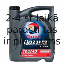 TOTAL 10W40 QUARTZ 7000 DIESEL 5L, 10W-40