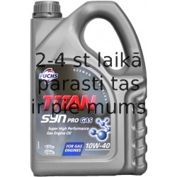 FUCHS 10W40 TITAN SYN PRO GAS 4L. 10W-40