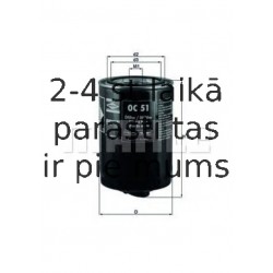 Eļļas filtrs MAHLE ORIGINAL OC 51