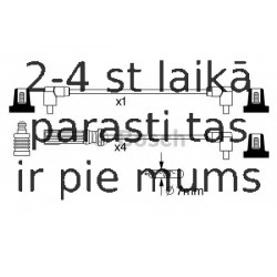 Augstsprieguma vadu komplekts BOSCH 0 986 357 244