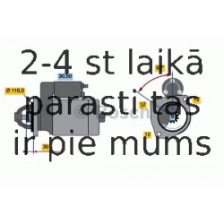 Starteris BOSCH 0 986 022 550