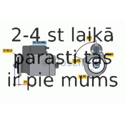 Starteris BOSCH 0 986 022 250