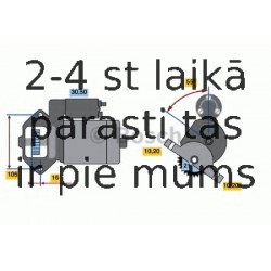 Starteris BOSCH 0 986 020 801