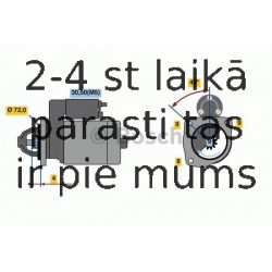 Starteris BOSCH 0 986 020 091