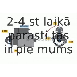 Starteris BOSCH 0 986 019 870