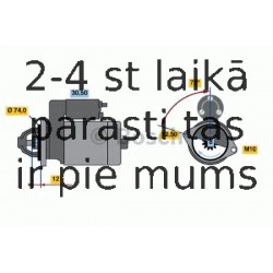 Starteris BOSCH 0 986 019 370