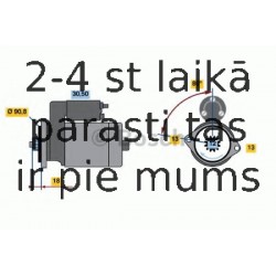 Starteris BOSCH 0 986 019 171