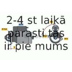 Starteris BOSCH 0 986 019 121