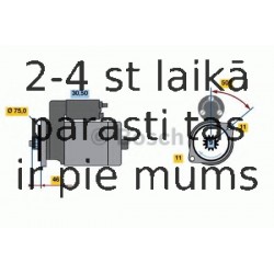 Starteris BOSCH 0 986 019 051