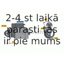 Starteris BOSCH 0 986 018 180