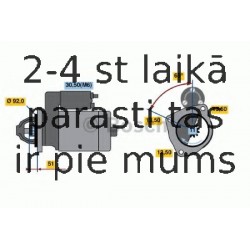 Starteris BOSCH 0 986 017 760