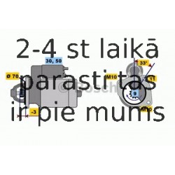 Starteris BOSCH 0 986 017 470