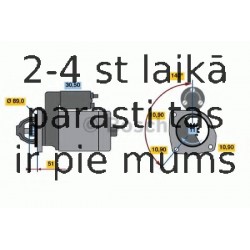 Starteris BOSCH 0 986 017 090