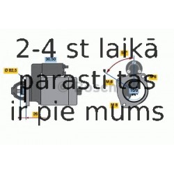 Starteris BOSCH 0 986 016 870