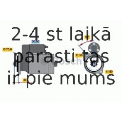 Starteris BOSCH 0 986 016 651