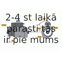 Starteris BOSCH 0 986 016 171