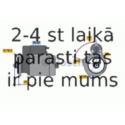 Starteris BOSCH 0 986 016 161