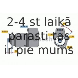 Starteris BOSCH 0 986 016 100