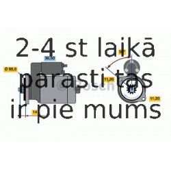 Starteris BOSCH 0 986 016 031