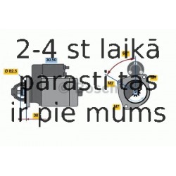 Starteris BOSCH 0 986 013 791