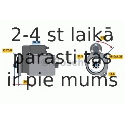 Starteris BOSCH 0 986 012 851