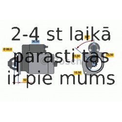 Starteris BOSCH 0 986 012 780